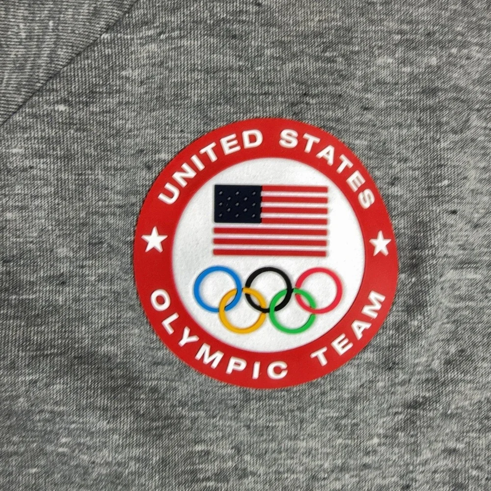 United States Olympic Team Sweater Womens XL Heather Gray Nike Short Sleeve Tee